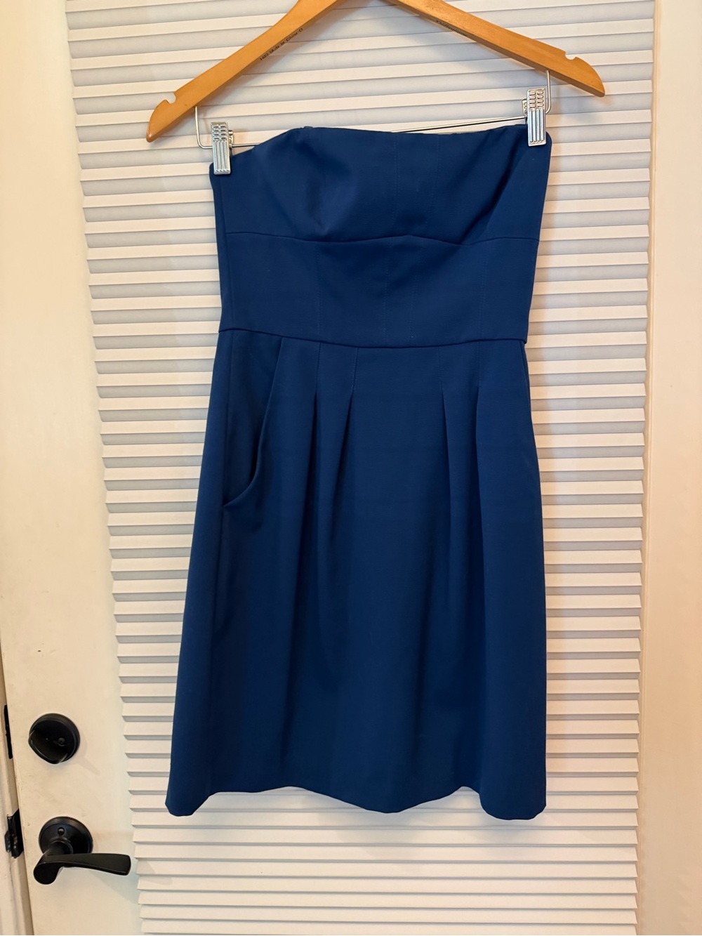 BCBGMaxAzria Strapless Royal Blue short mini Cocktail Dress 2